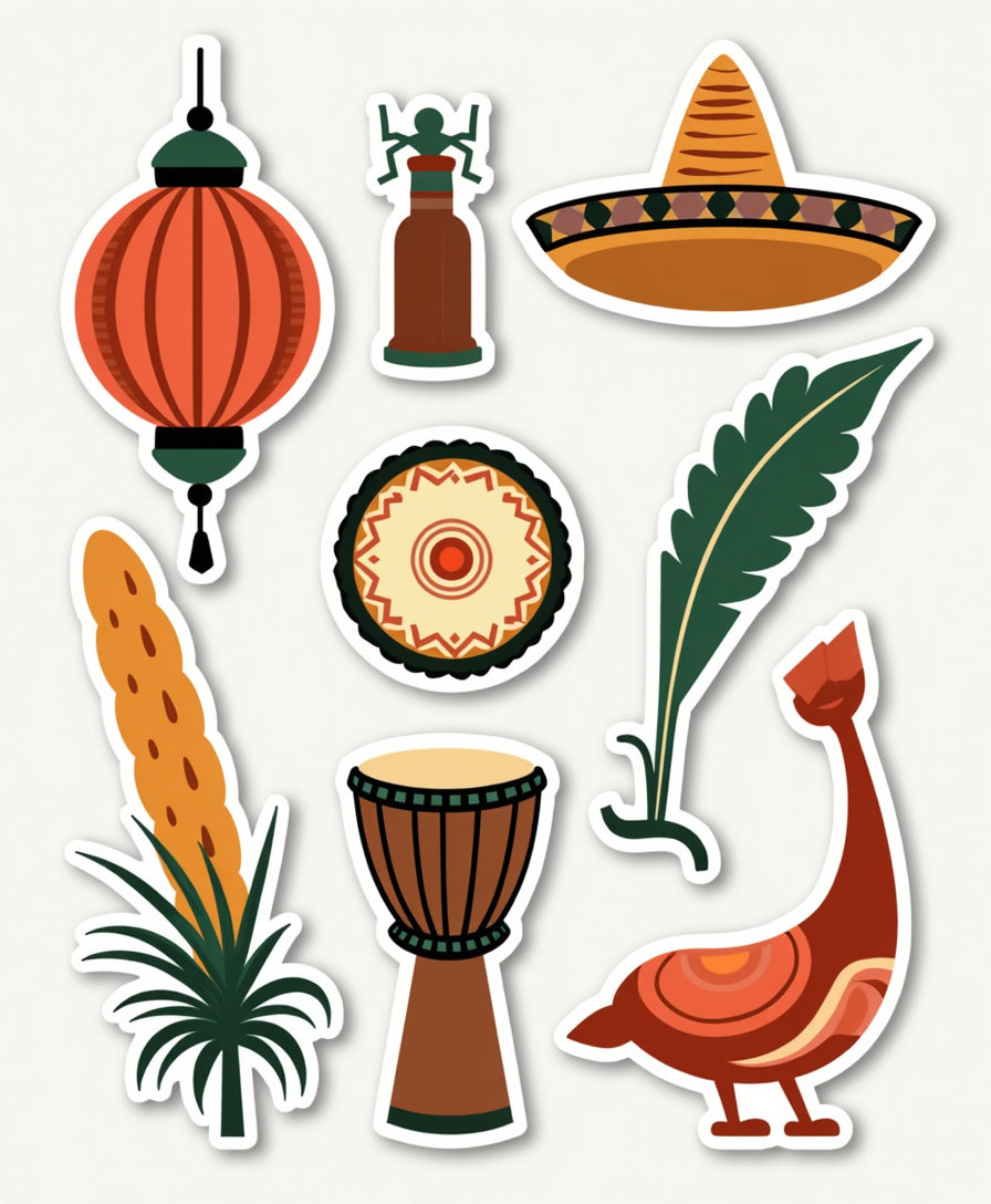 Travel & Exploration - Sticker Sheet v16